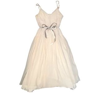 BEYONCE DRESS HOUSE DEREON SILK BUSTIER BOHO COCKTAIL WEDDING FAIRY